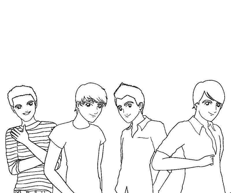 Big Time Rush Coloring Pages For Kids Page 1