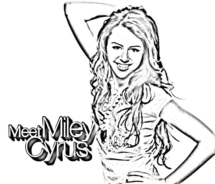 Miley Cyrus Coloring Pages | miley cyrus and justin bieber | miley ...