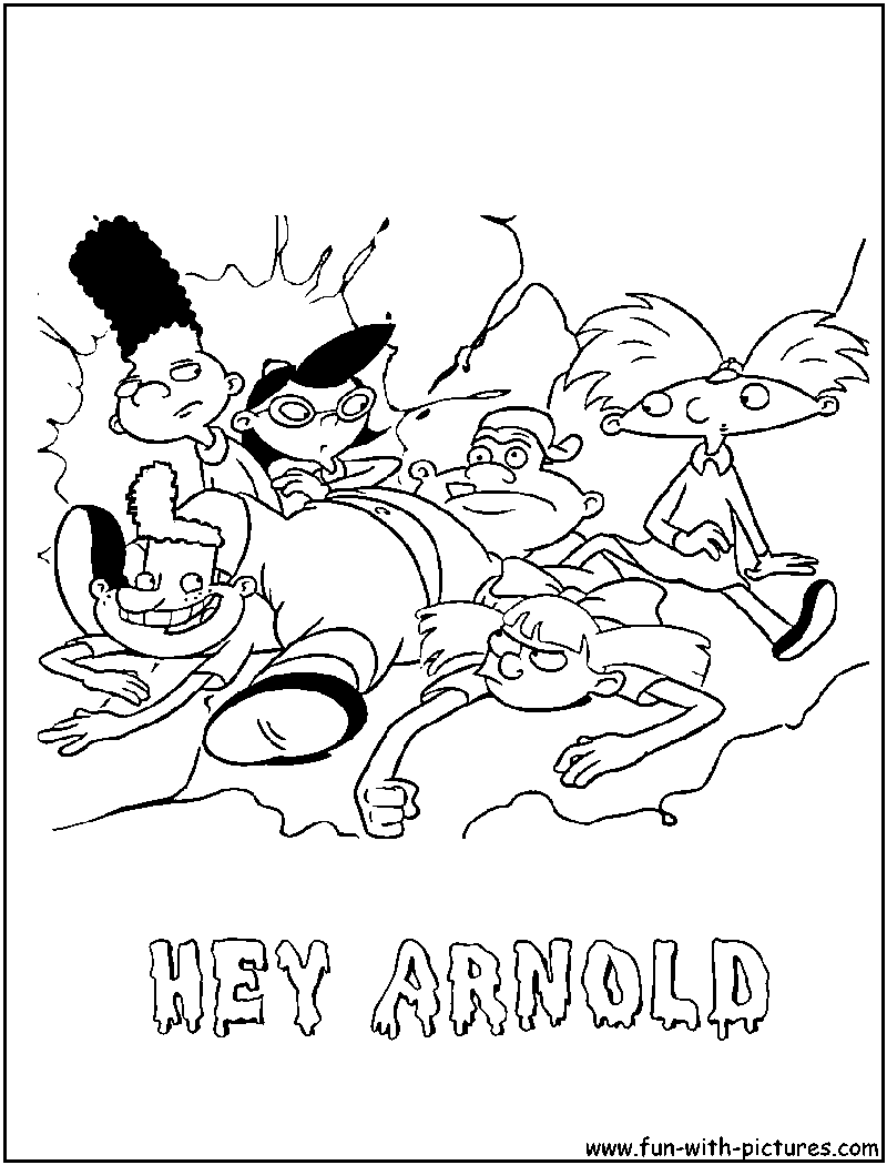 Hey Arnold Coloring Pages Sketch Coloring Page