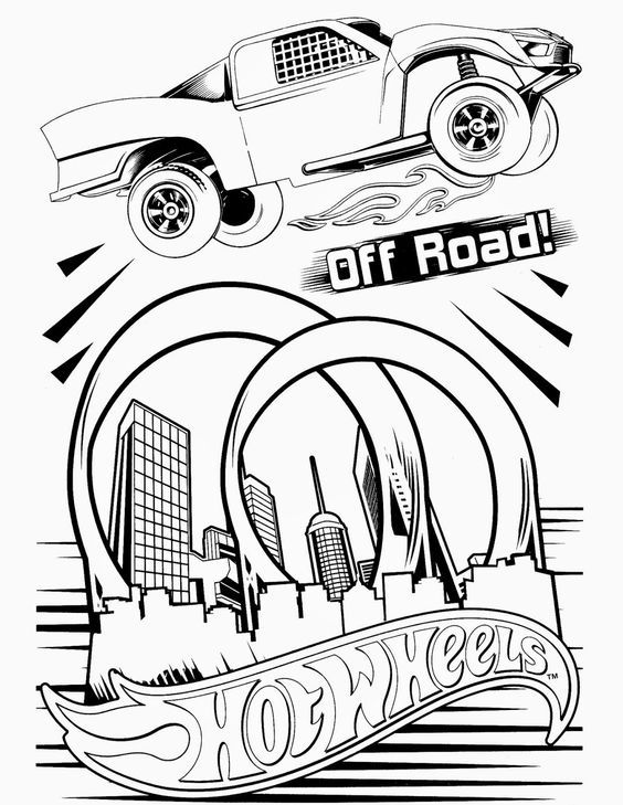 Hot wheels team coloring pages car - ColoringStar