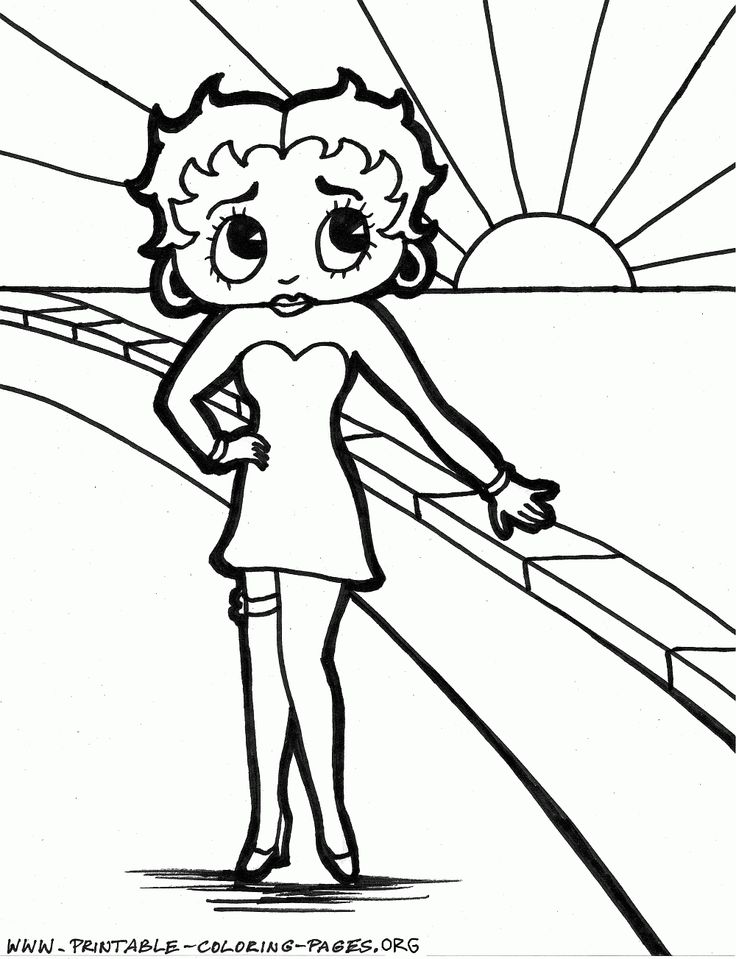 Betty Boop Coloring Pages - Yahoo Image Search Results | betty ...