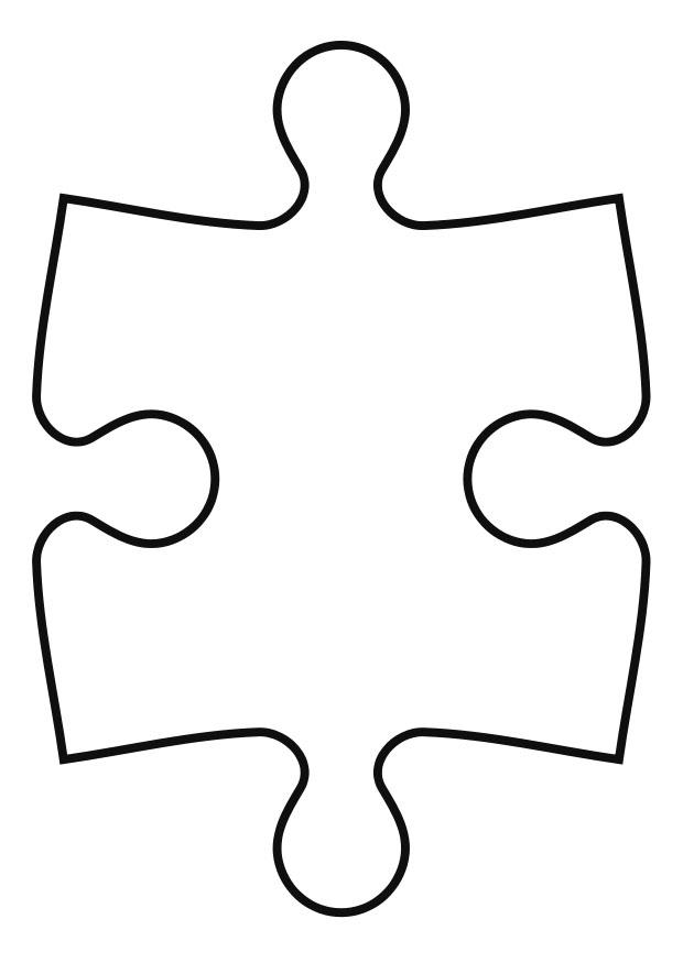 Coloring page puzzle piece - img 27119.