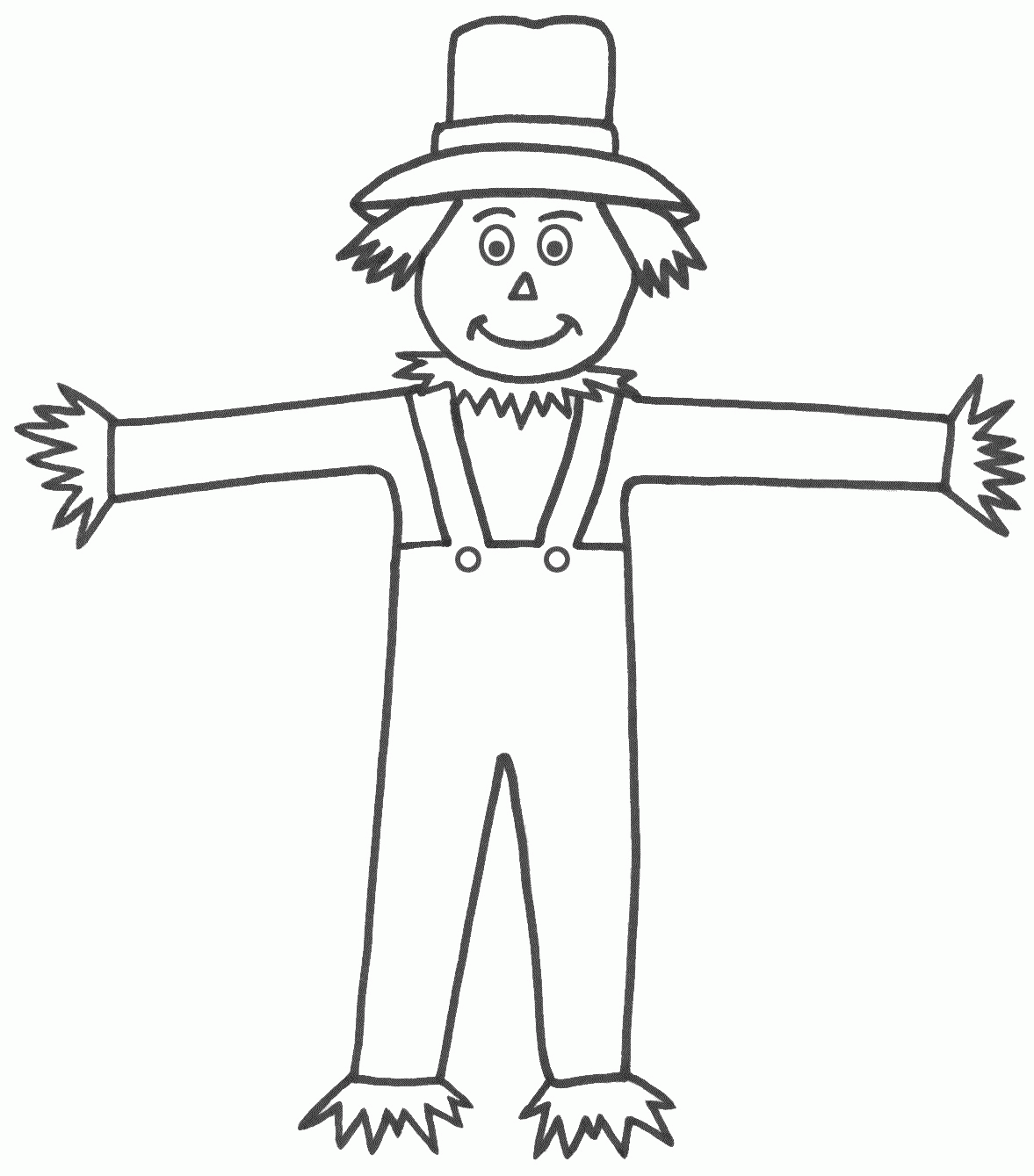 Free Printable Coloring Pages Of Scarecrows - Coloring Home