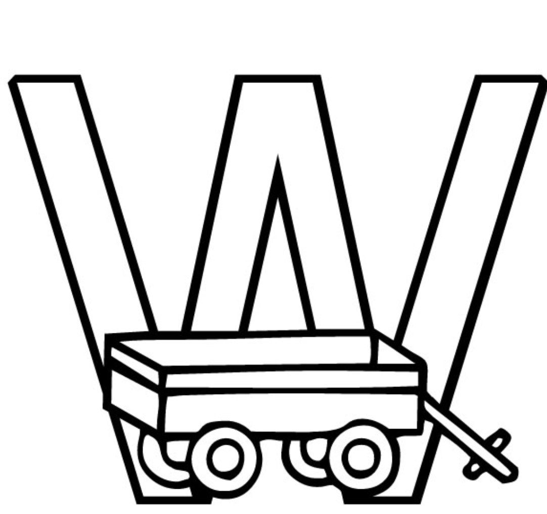 Free Alphabet Coloring Pages Printable Wagon | Alphabet Coloring ...