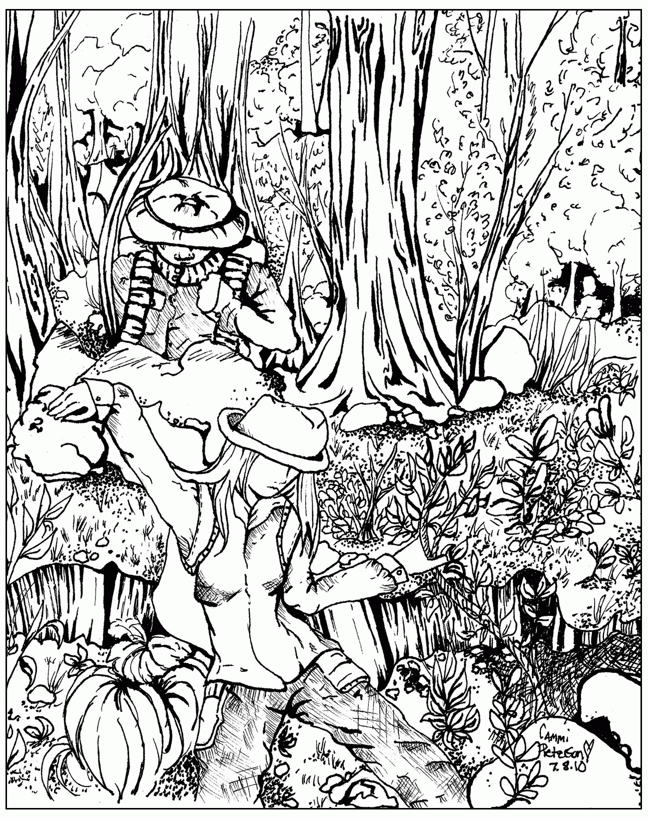 Coloring Pages Of Forest   Coloring Home