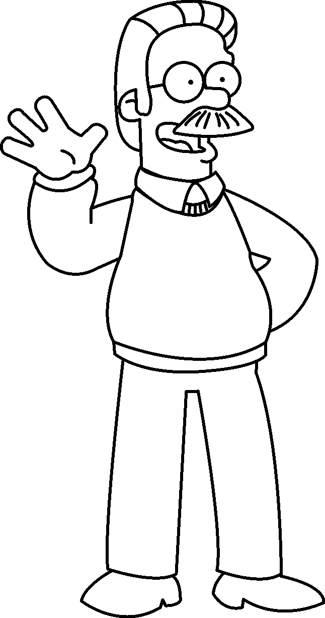 Simpsons Coloring Book Pages - Coloring Page