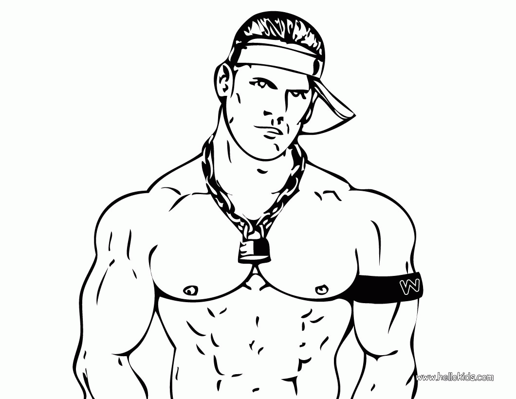 Wwe John Cena Coloring Pages - Coloring Home