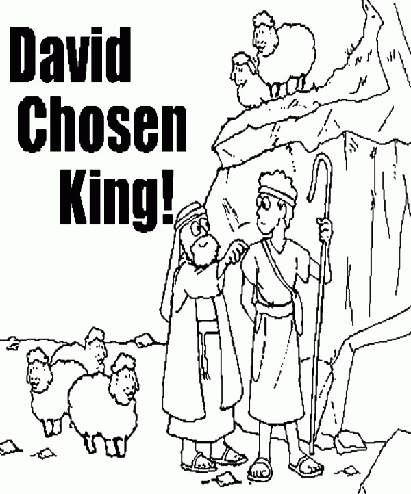King David Coloring Page - Coloring Pages for Kids and for Adults