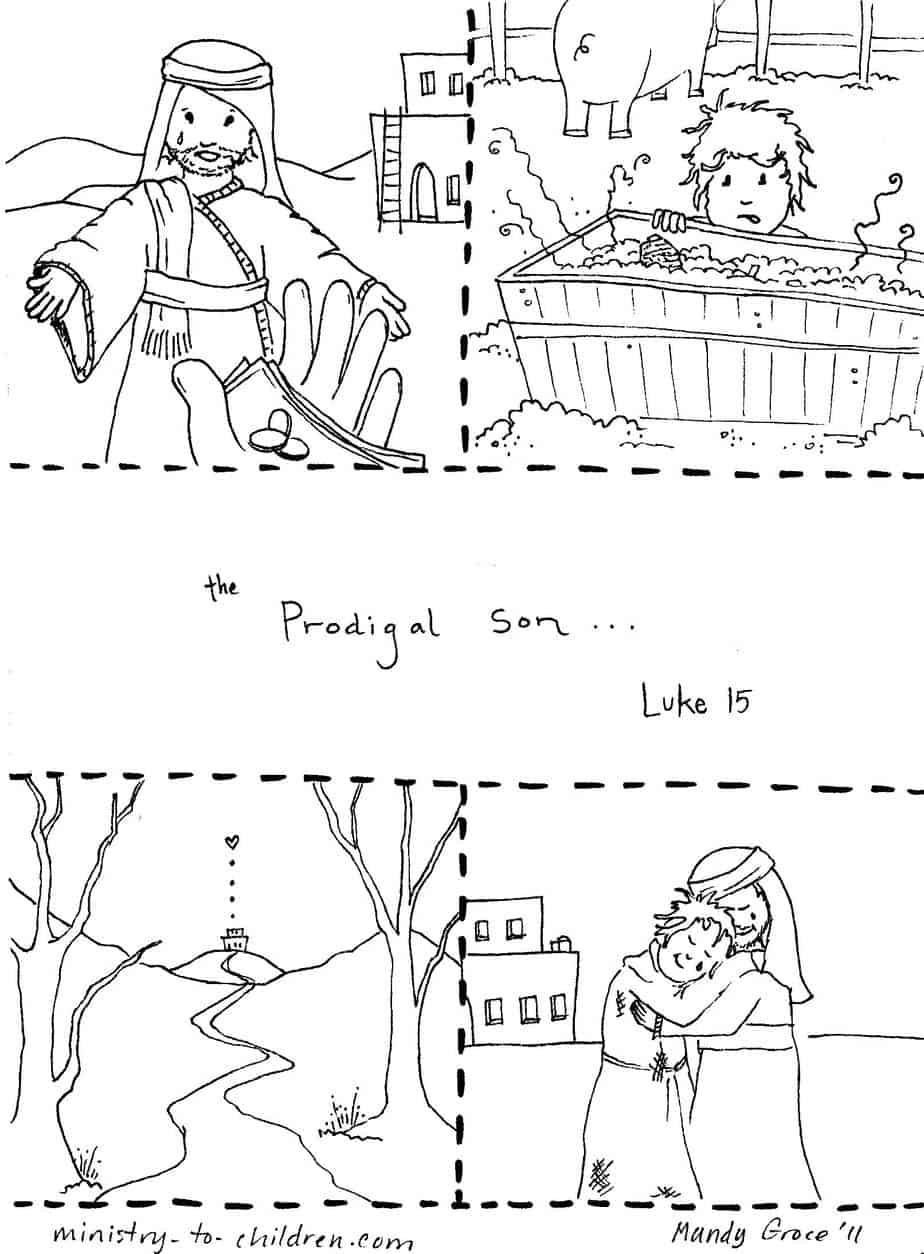 Prodigal Son Coloring Pages Preschool - Coloring Home