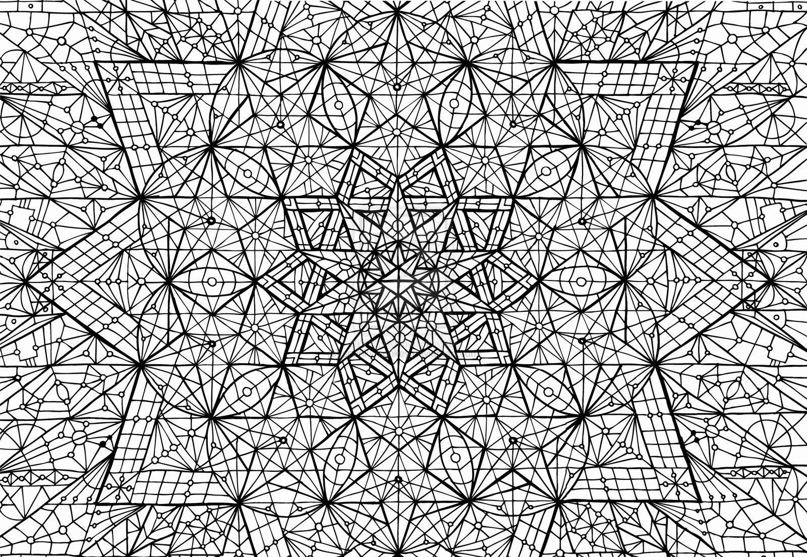 Related Complex Geometric Coloring Pages item-19908, Complex ...