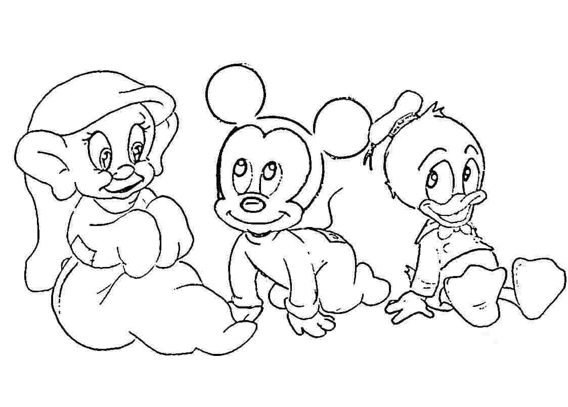 83 Cute Disney Baby Characters Coloring Pages with Animal character