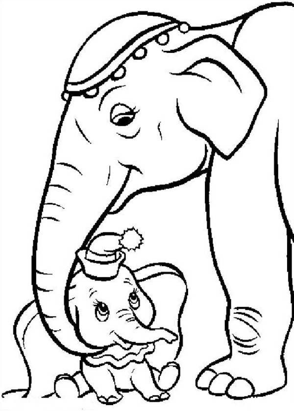 Dumbo Elephant Coloring Pages - High Quality Coloring Pages