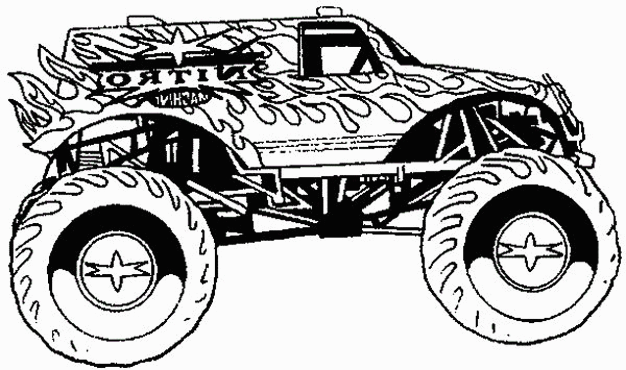free printable monster jam coloring pages  coloring home