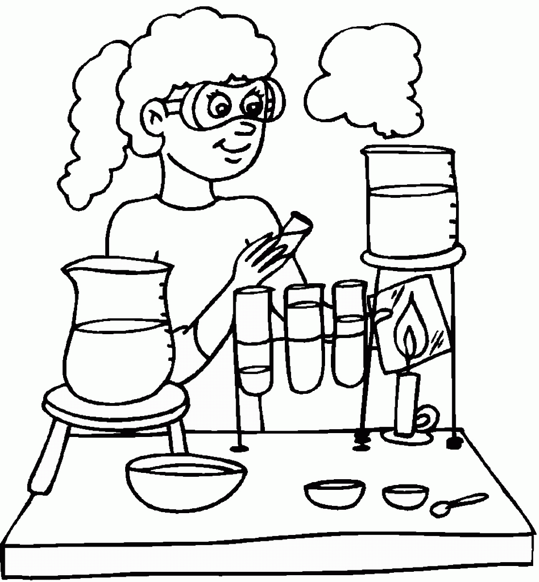 883 Unicorn Lab Safety Coloring Pages for Adult