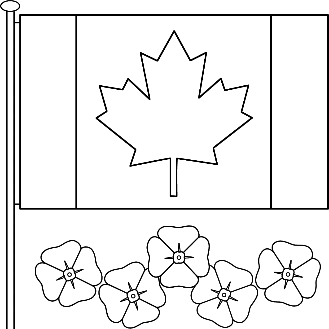 canadian-flag-with-poppies-coloring-page-remembrance-day-coloring