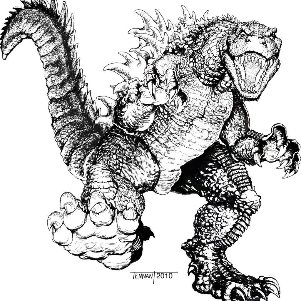 Godzilla Coloring Page - Auromas.com