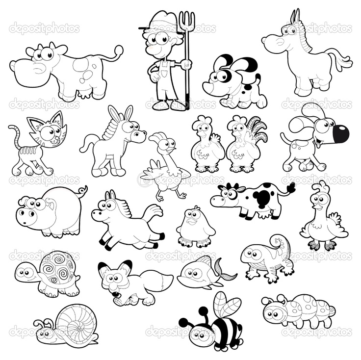 Coloring Pages Farm Animals Printable Animal
