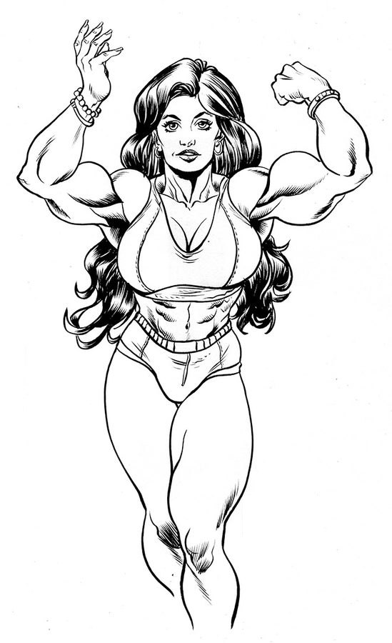 Coloring pages: Coloring pages: She-Hulk, printable for kids ...