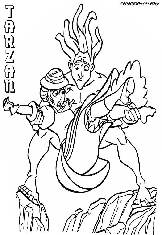 tarzan and jane coloring pages - photo #26