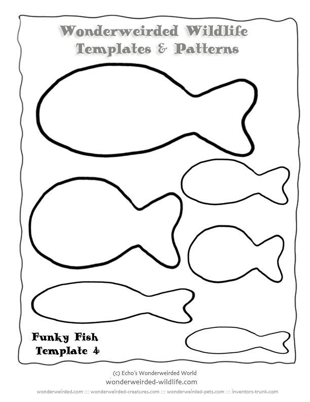 Easy Fish Outline Template