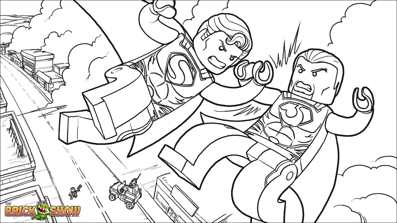Lego Superhero Coloring Pages - Coloring Home
