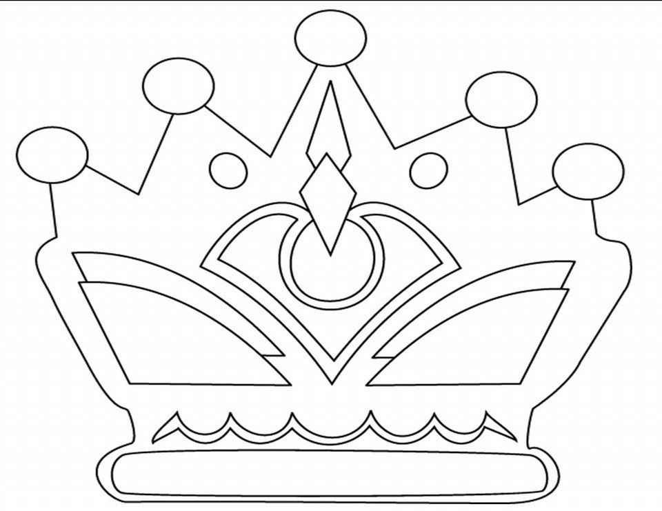 Crown-coloring-17 | Free Coloring Page Site