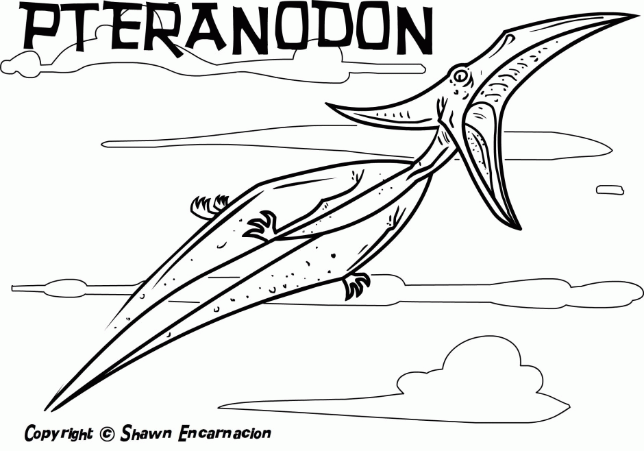 Pteranodon Coloring Pages - Coloring Home