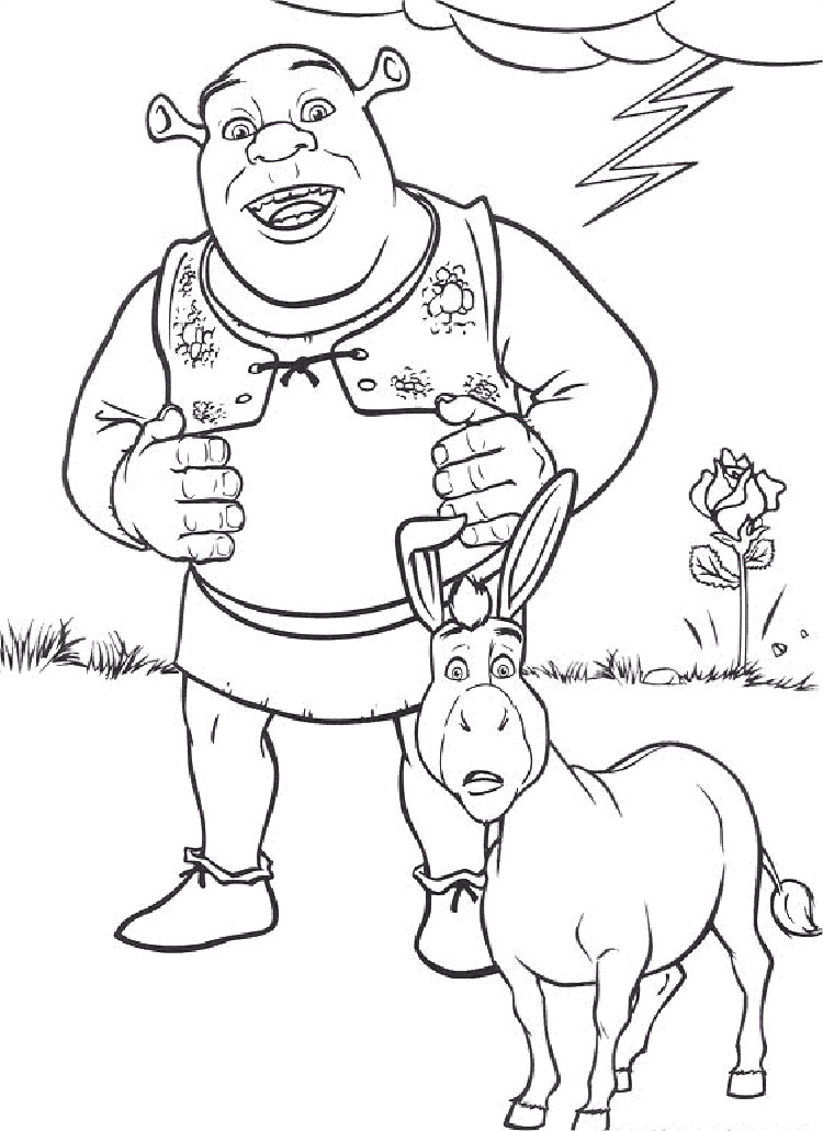 Shrek 3 coloring pages | coloring pages for kids, coloring pages 