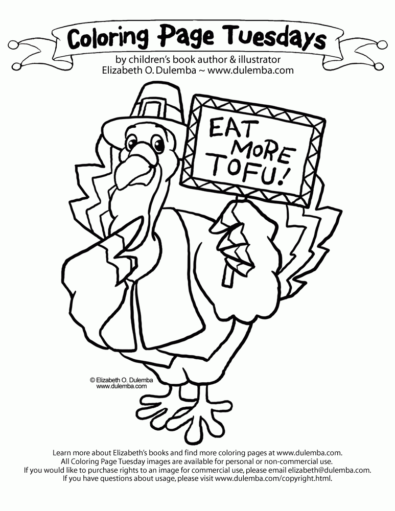 Printable Happy Thanksgiving Coloring Pages 