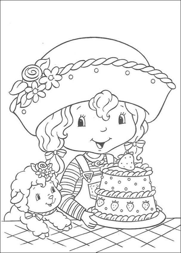 Strawberry Shortcake Coloring Pages for Kids- Printable Coloring 
