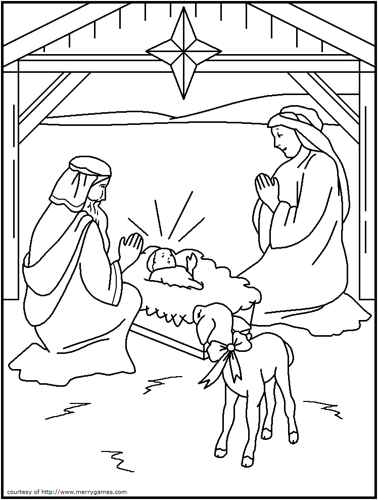 The Philosopher's Wife: 10 Religious Christmas Coloring Pages for 