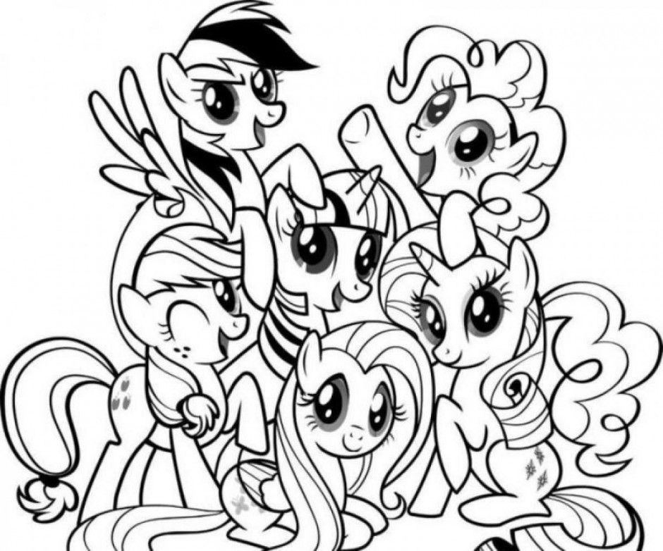 My Little Pony Has A Long Tail Coloring Pages My Little Pony 