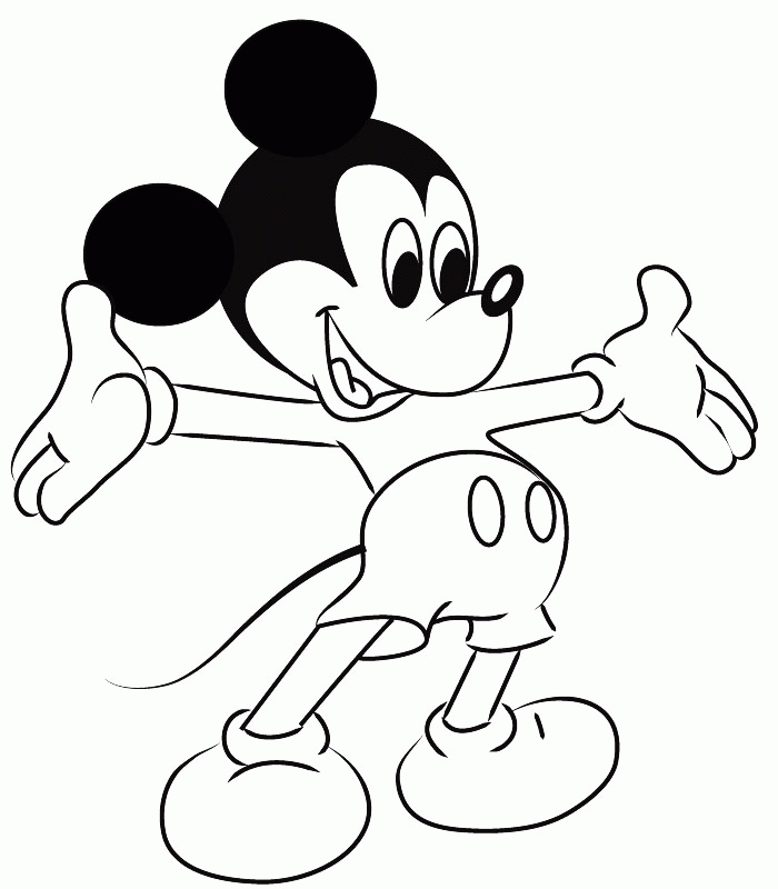 Cartoons Coloring Pages: Mickey Mouse Coloring Pages