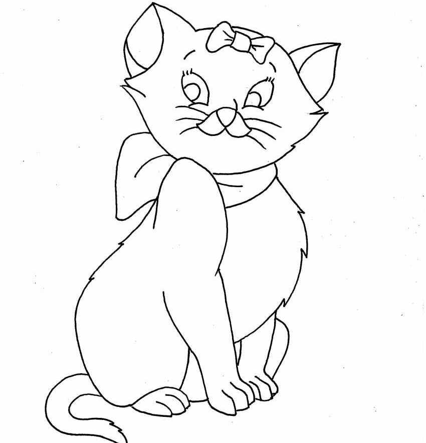 Beautiful Cat Coloring Pages Full Best Resolutions | ViolasGallery.