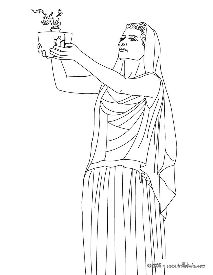 Hestia | Goddess Coloring Pages