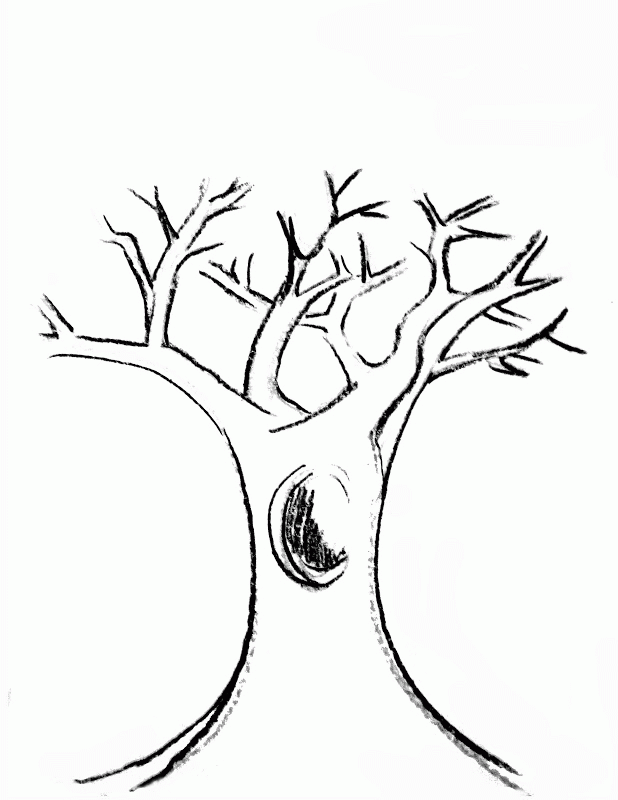 Tree Trunkcoloring Page Coloring Home