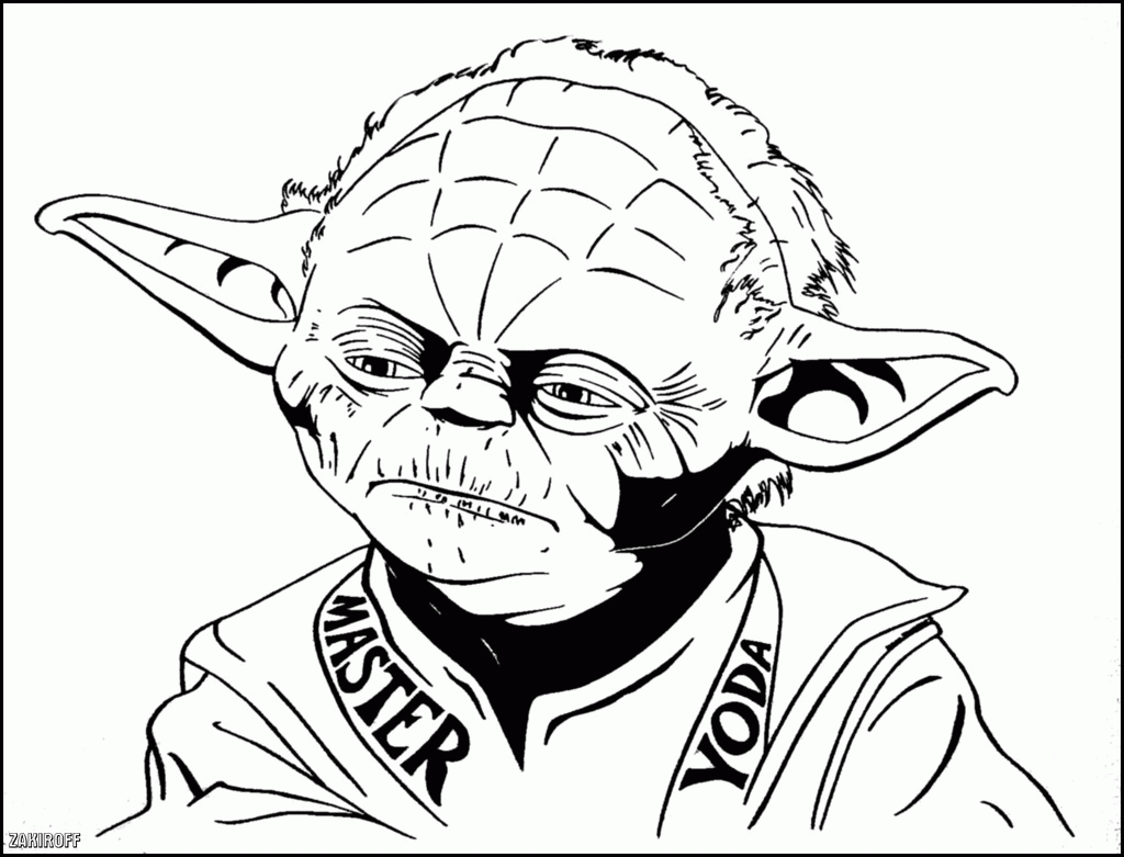 Star Wars Coloring Pages Yoda Coloring Home
