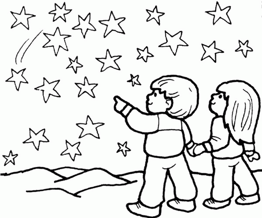 Star Coloring Pages For Preschoolers - Coloring Home