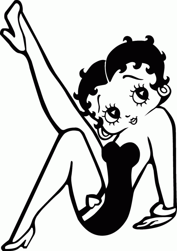 Betty Boop Coloring Pages Free - Coloring Page