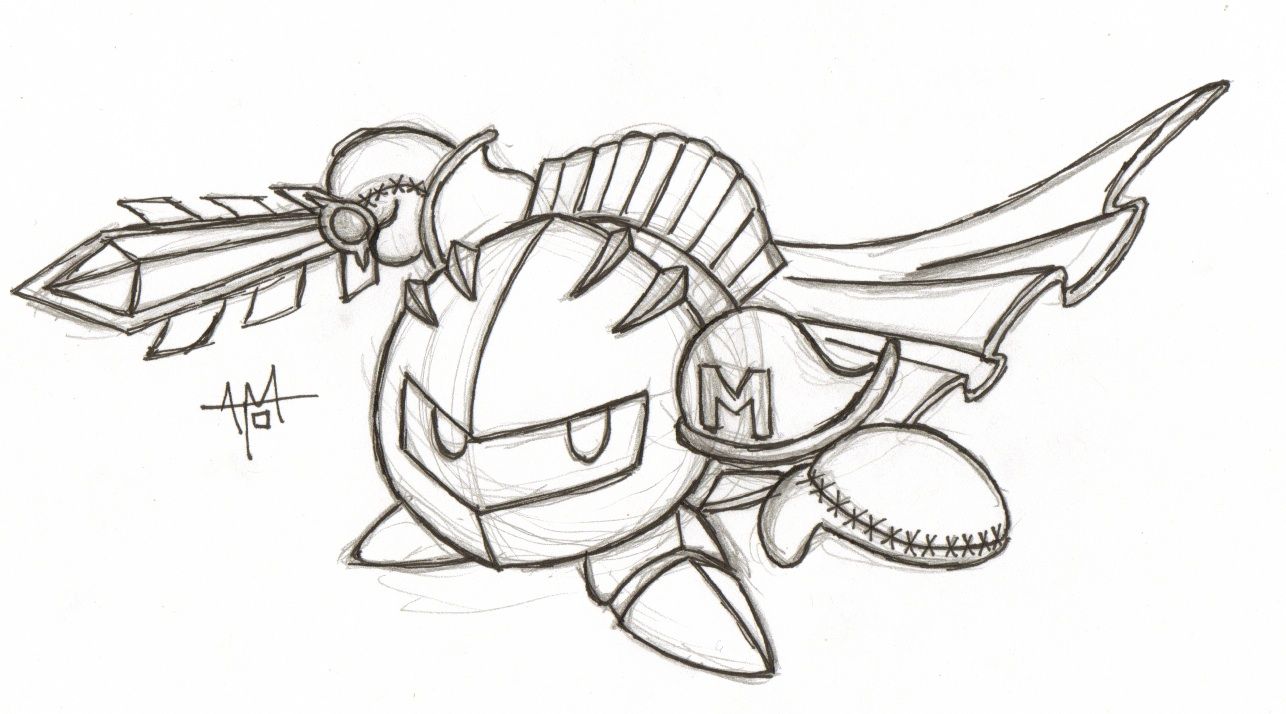 Kirby Coloring Pages Meta Knight - Coloring Home