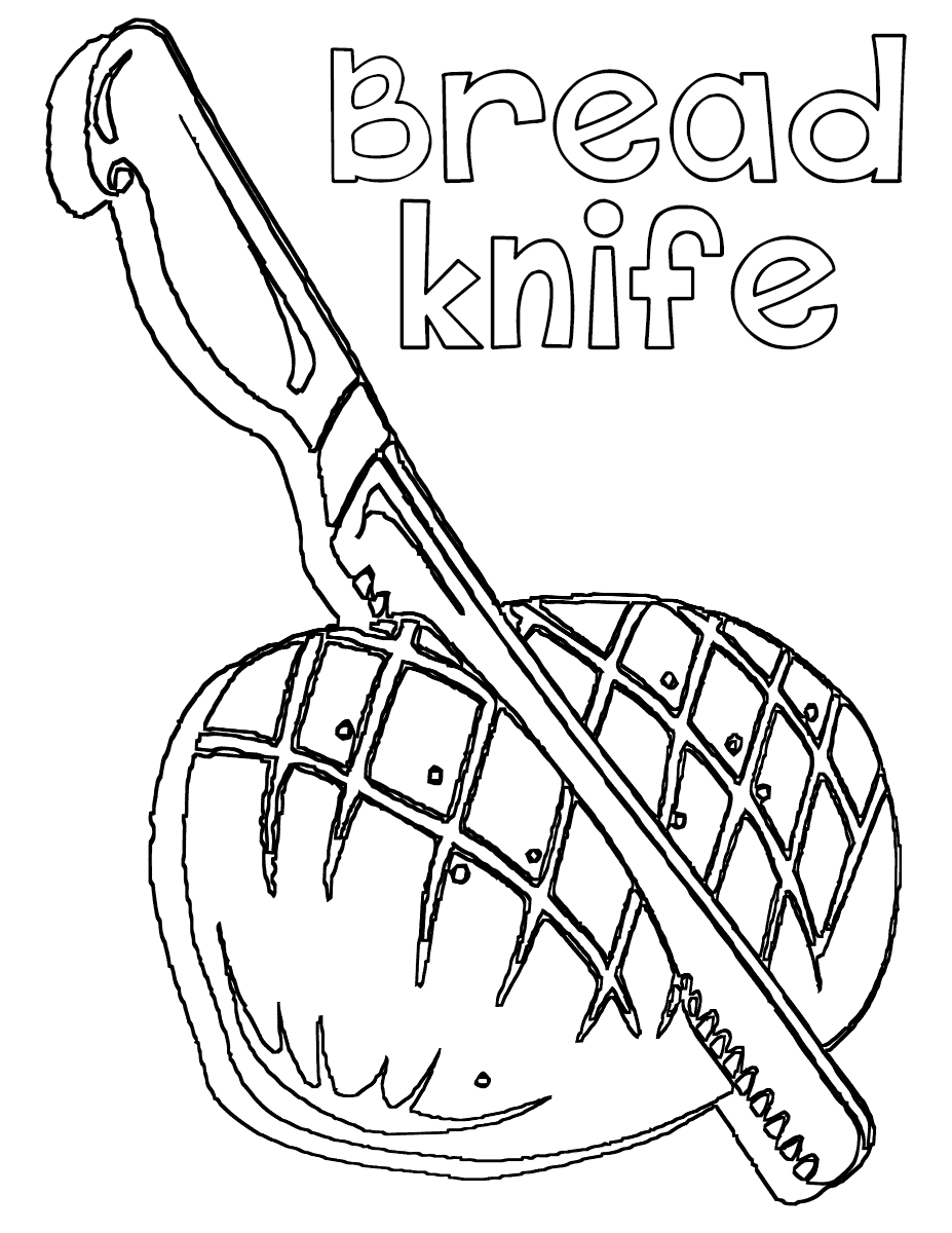 Knife coloring pages | Coloring pages to download and print