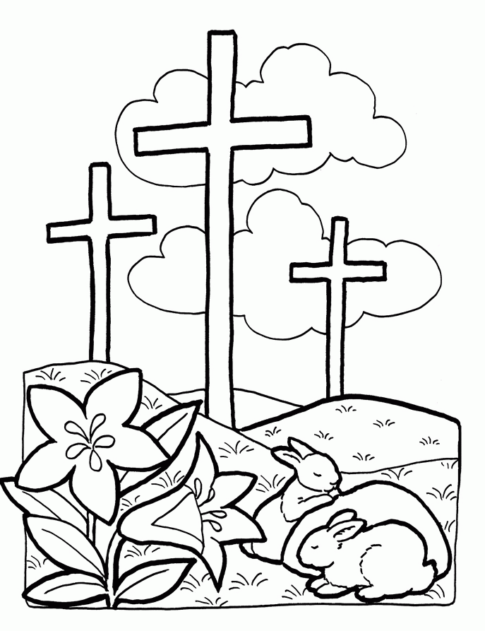 Coloring Pages Palm Sunday Easter - Coloring Page