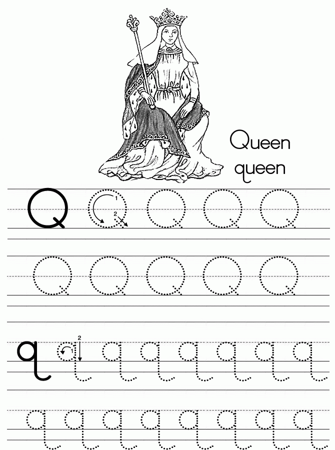 6 Pics of Printable Q Queen Coloring Page - Letter Q Queen ...
