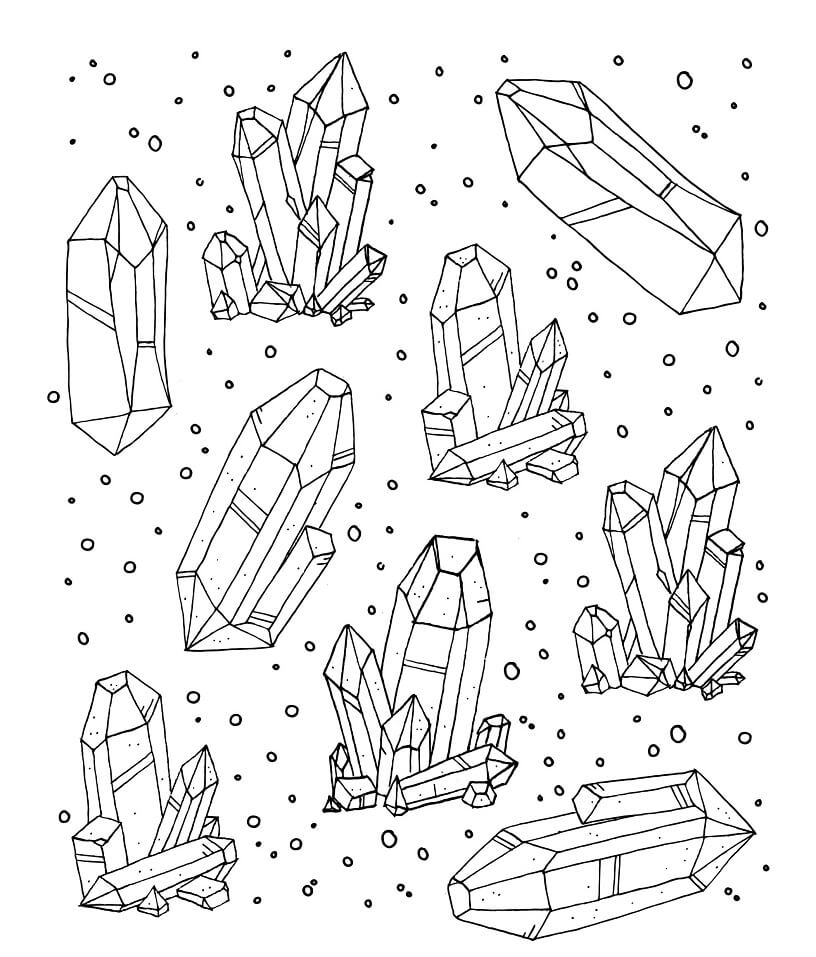 Crystal Coloring Pages - Free Printable Coloring Pages for Kids