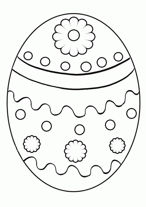 Detailed Easter Egg Coloring Pages - Coloring Home