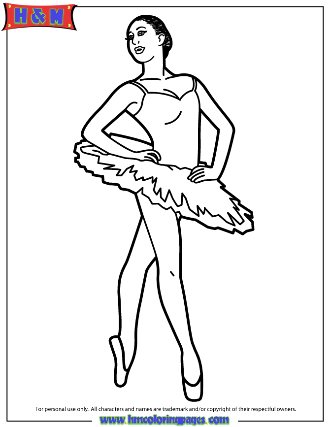 Ballet - Coloring Pages for Kids and for Adults