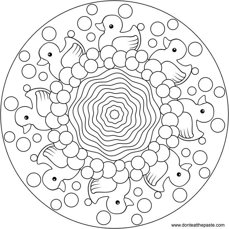 Rubber Ducky Coloring Page