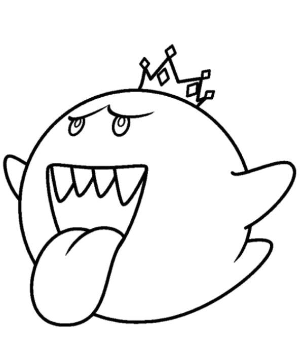 King Boo Coloring Page