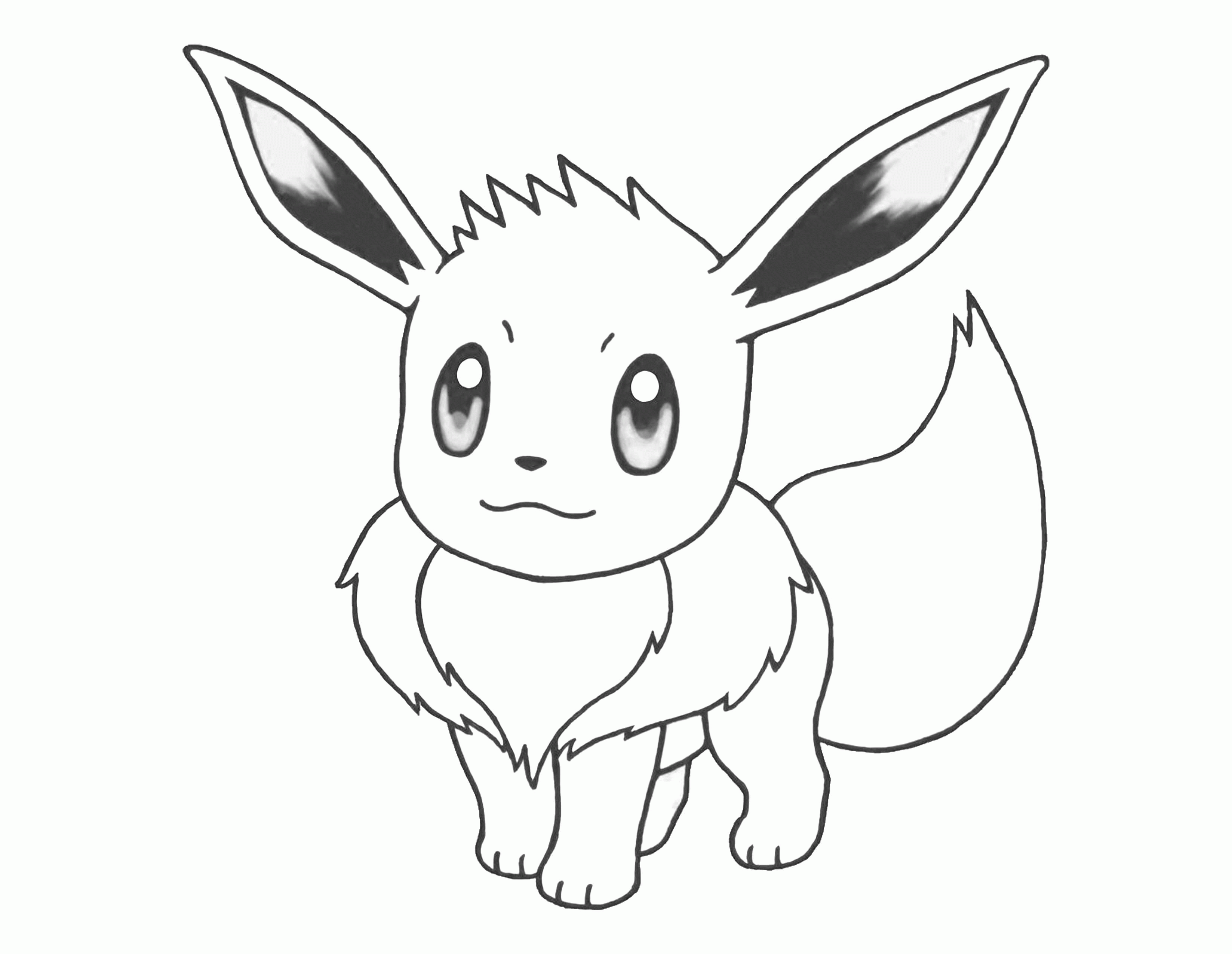 Eevee Coloring Page Coloring Home