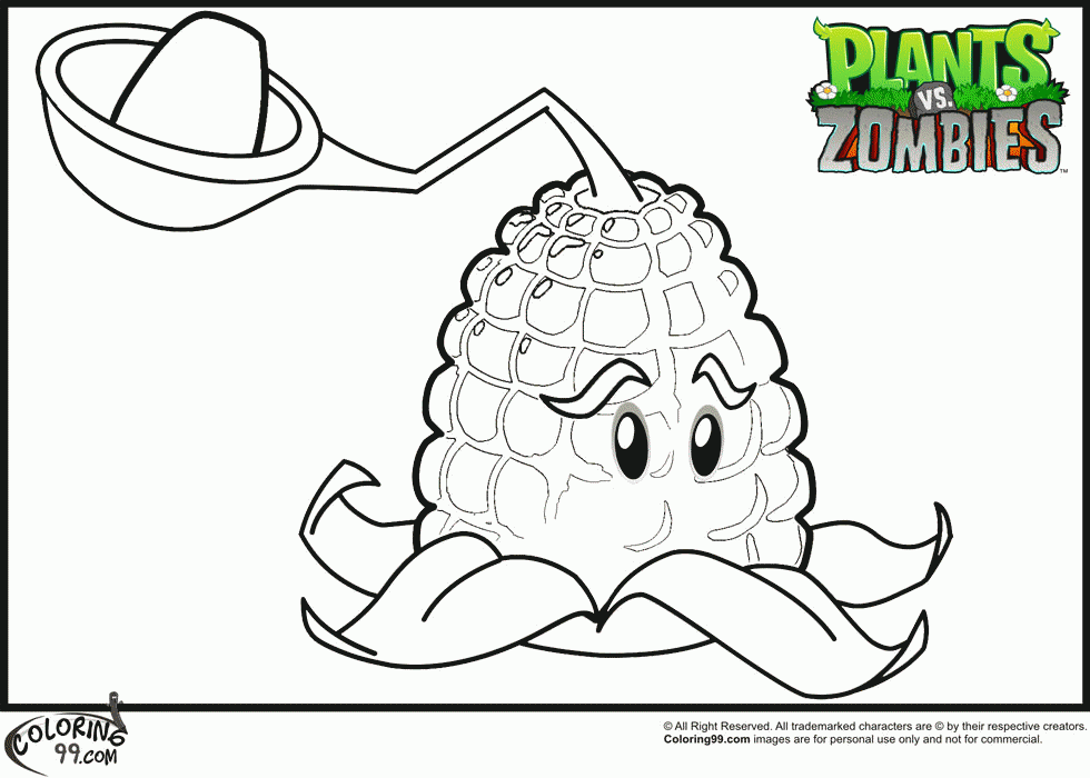 Plants Vs Zombies Coloring Pages - Coloring Home